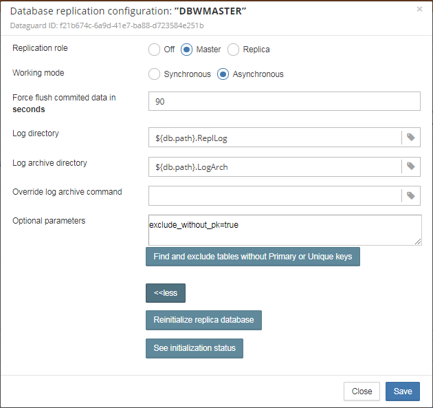 Detailed setup of master replication in Firebird